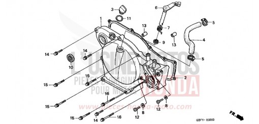 PANNEAU CARTER-MOTEUR D. CR80RY de 2000